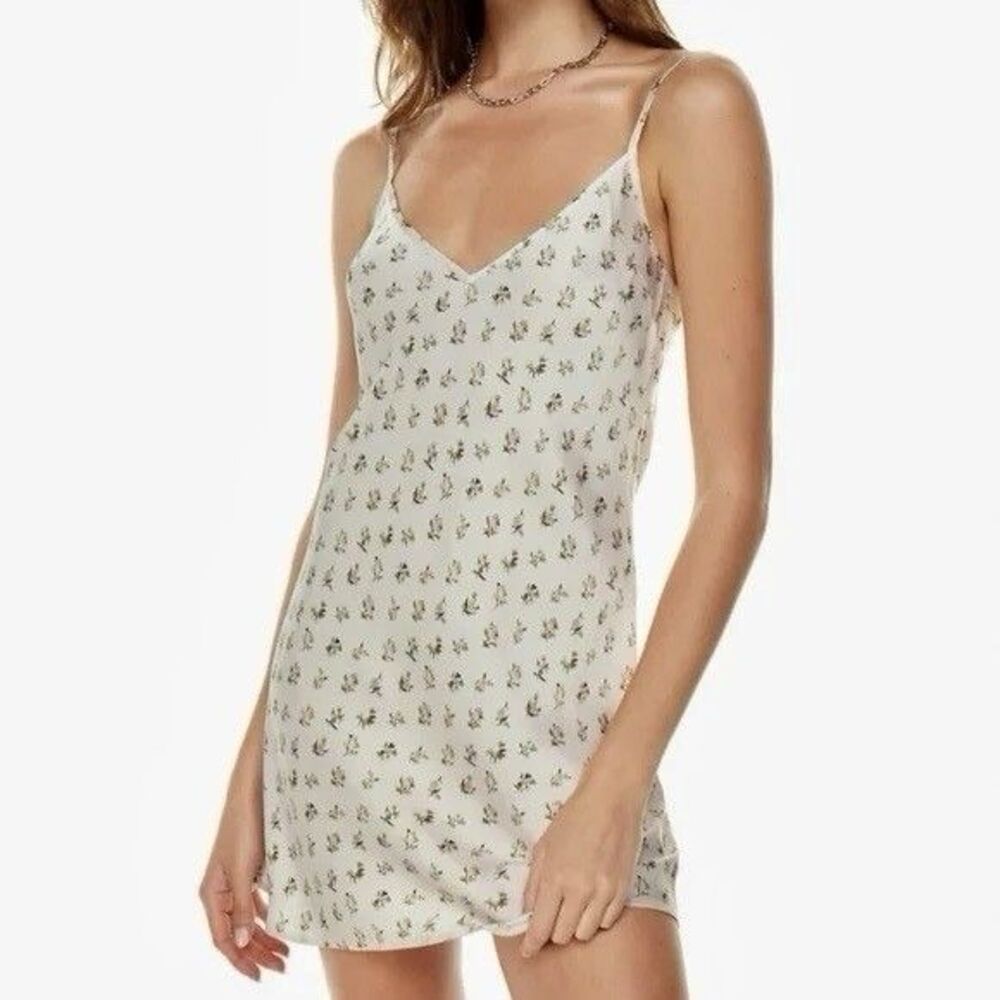 Aritzia Sunday Best Floral Slip Dress Light Pink Size S Casual Lounge Festival